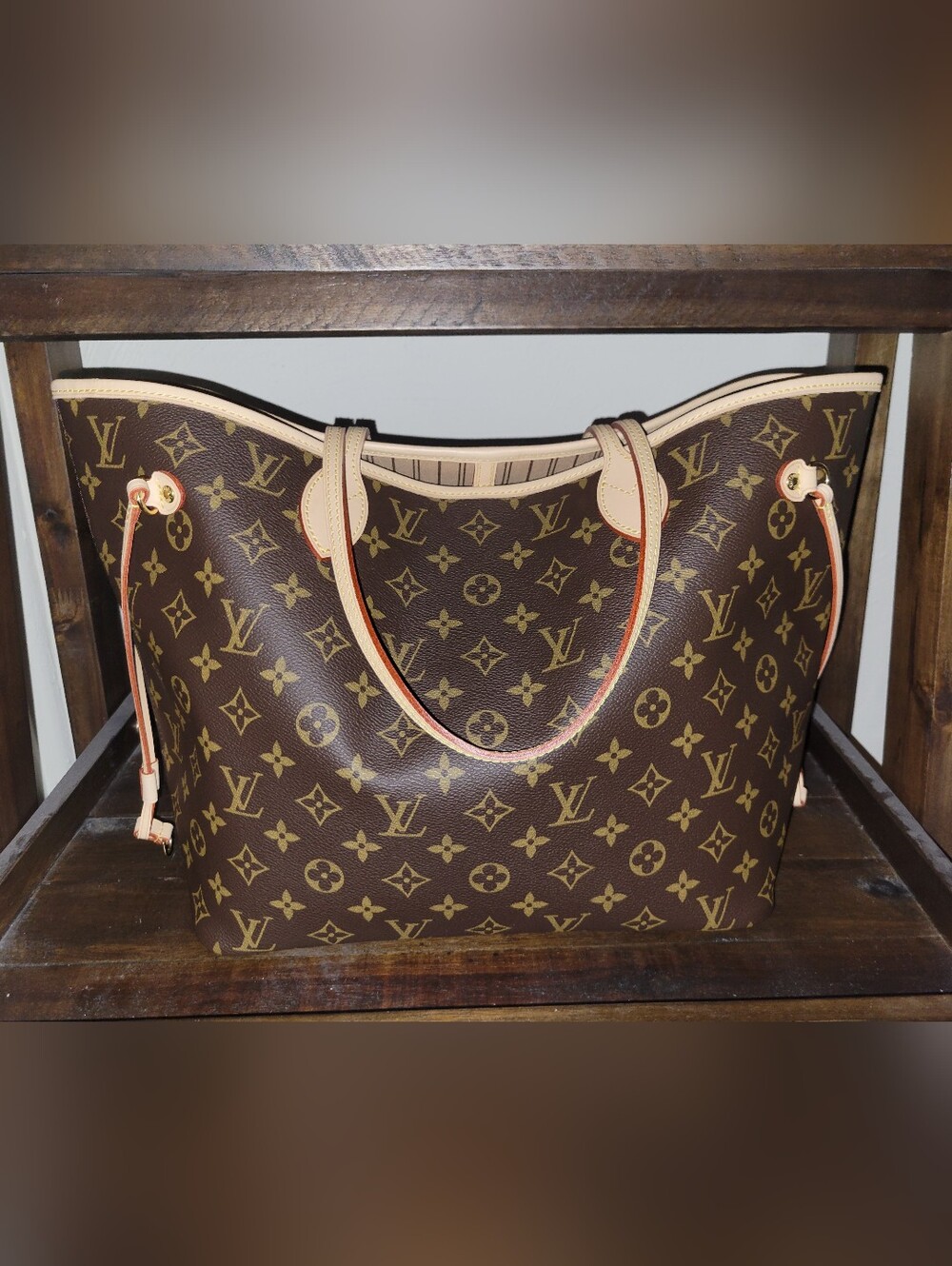 Made In FRANCE Louis Vuitton NEVERFULL MM Monogram Tote Bag